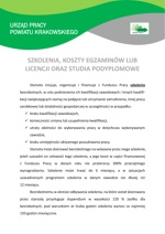 Szkolenia, koszty egzaminów lub licencji oraz studia podyplomowe