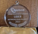 Zdjęcie 2:  Medal POLPROM Fundacja Promocji Inicjatyw Społecznych LIDER AKTYWIZACJI OSÓB MŁODYCH 2023