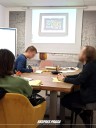 Osoby na zajęciach Sztuka planowania czasu w Klubie Pracy Punktu Aktywizacji i Treningu EKSPRES PRACA