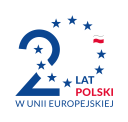 Logo 20 lat w Unii: Zdjęcie 2 i zera ułożonego z gwiazdek