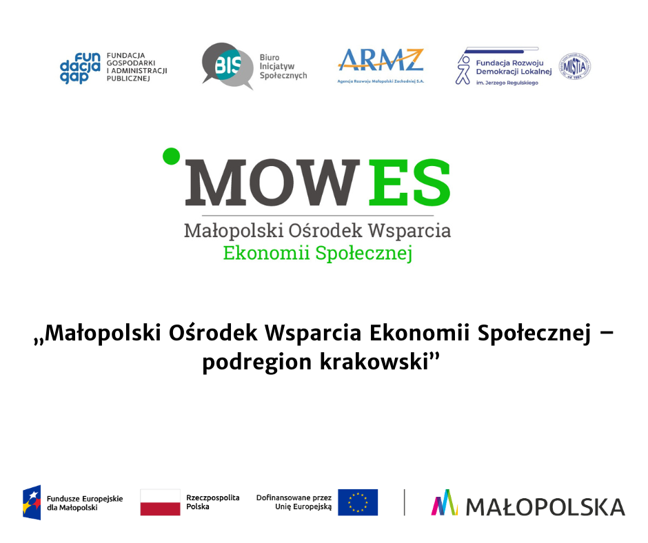 Zdjęcie artykułu Projekt pn. „Małopolski Ośrodek Wsparcia Ekonomii Społecznej”