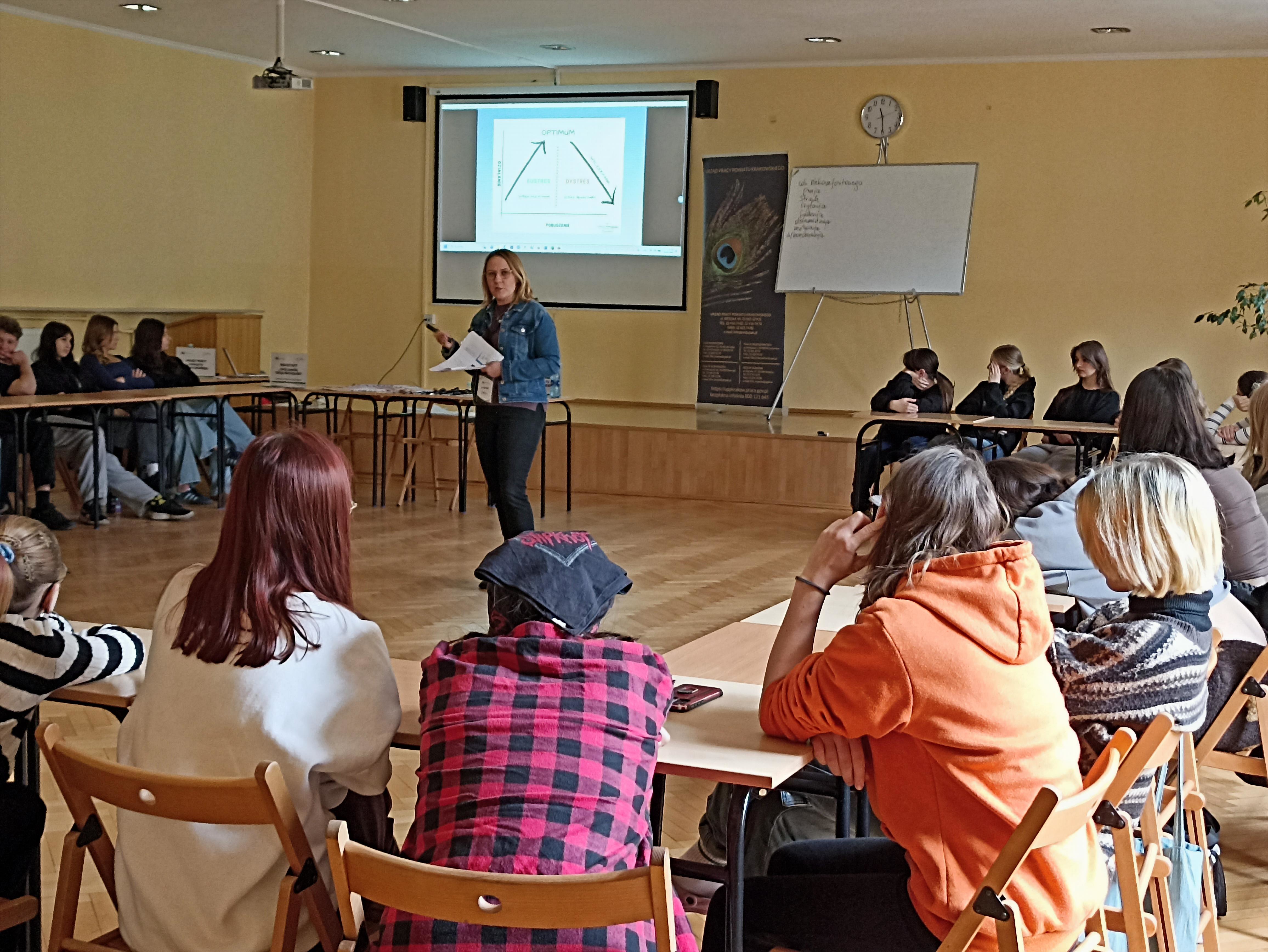 Fotorelacja z warsztatów pod nazwą Stres – jak sobie z nim radzić.